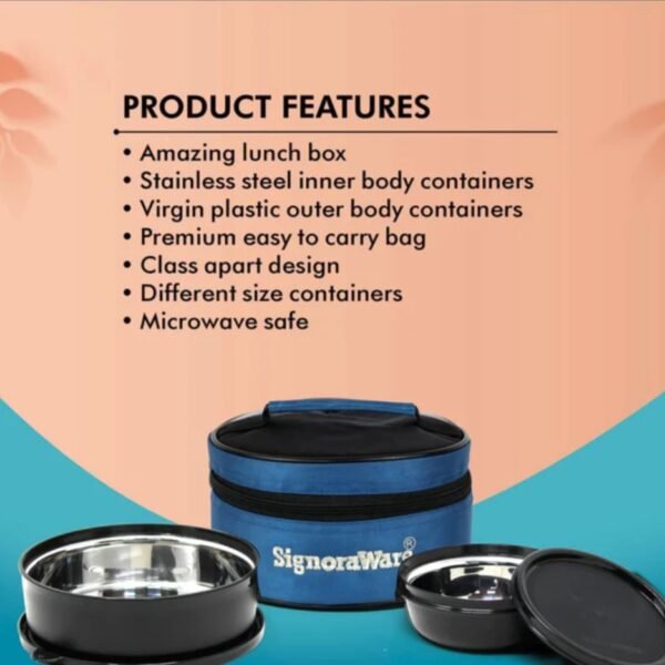 Signora ware  క్లాసిక్ steel lunch box