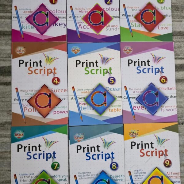 English hand writing books